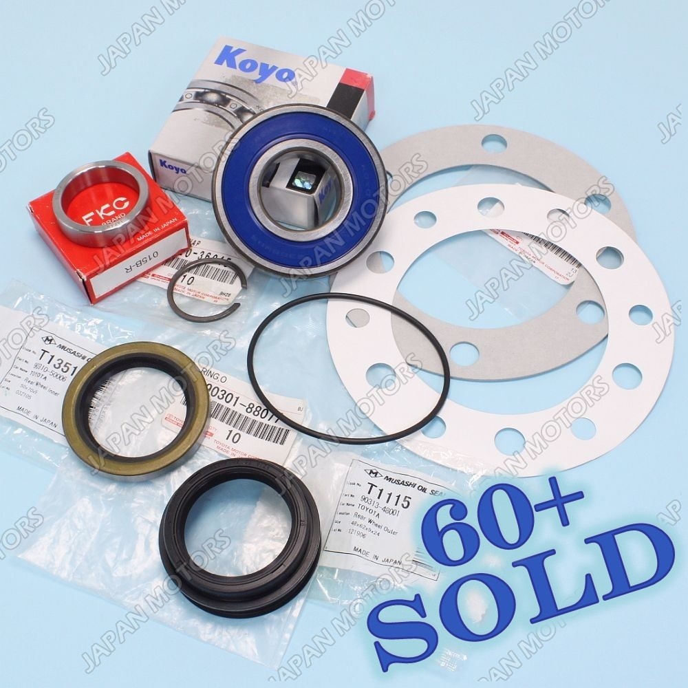 Japam Made for Toyota 4Runner T100 Tundra Rear Wheel Bearing Complete Kit No ABS