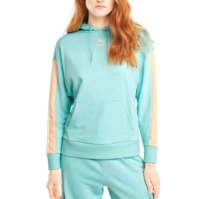 

Puma Clsx Pullover Hoodie Женская синяя повседневная верхняя одежда 589768-76, Синий