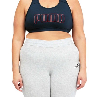 

Puma Mid Impact 4Keeps Sports Bra Plus Womens Size  Casual 521436-66, Синий