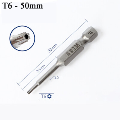 50-200mm Long Reach Torx Star Hex Security Bit Set Tamper Proof Screwdriver Bits