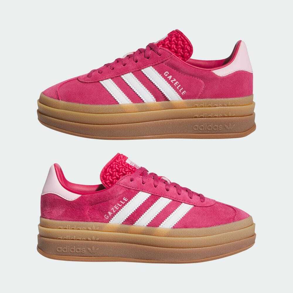 Pre-owned Adidas Originals Gazelle Bold Wild Pink White Women's Size Id6997 In Wild Pink / Footwear White / Clear Pink