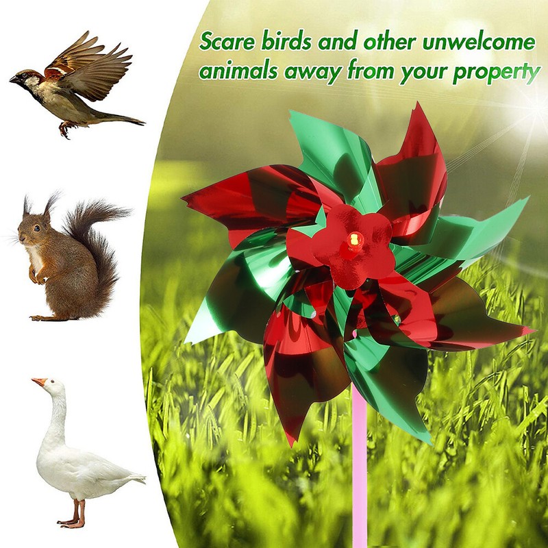50Pcs Plastic Windmill Pinwheel Wind Spinner Kids Toy Lawn Garden Party Decor US