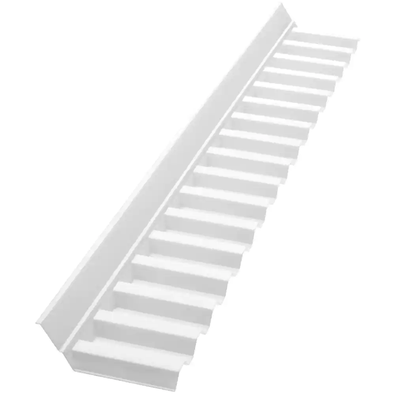 4 Ft. White Opal Polycarbonate Wall Connector Flashing