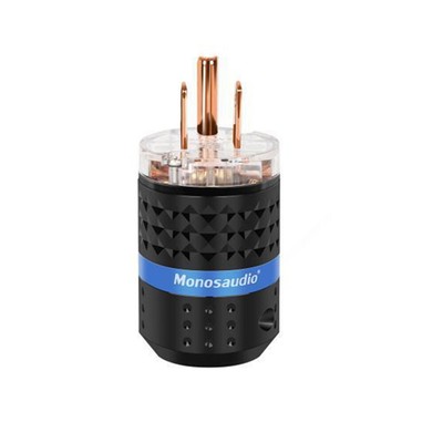 Pair Gold Plated Copper US Power Plugs EU Schuko HiFi Audio IEC C15 Connectors