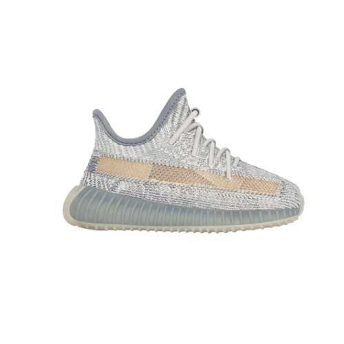 adidas Yeezy Boost 350 V2 слипоны для мальчиков Серые кроссовки Повседневная обувь FZ542