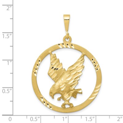 Pre-owned Skyjewelers Real 10kt Yellow Gold Eagle Charm