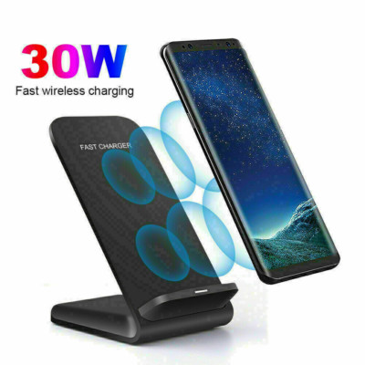 US 30W  Wireless Charger Dock Fast Charging Station For LG V60 ThinQ/V50/V40