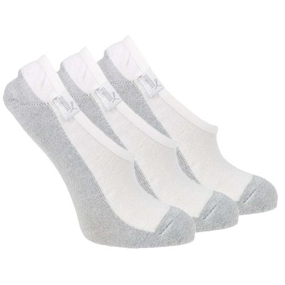 

Puma 3Pk Womens Non Terry No Show Liner Womens Size  Casual 856707-01, Белый