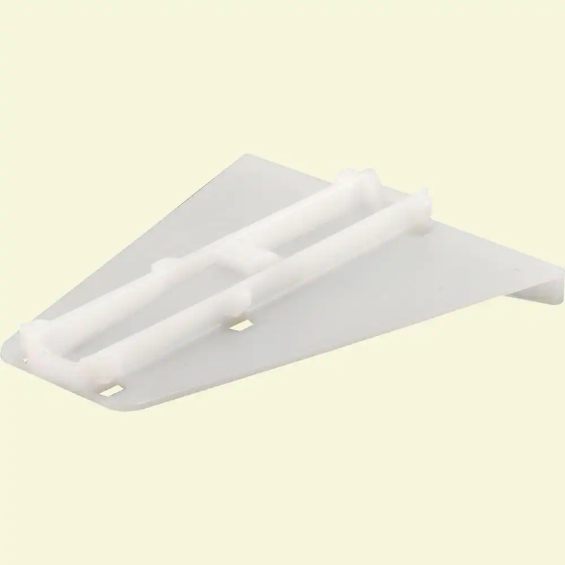 Drawer Track Delta Guide, White Plastic