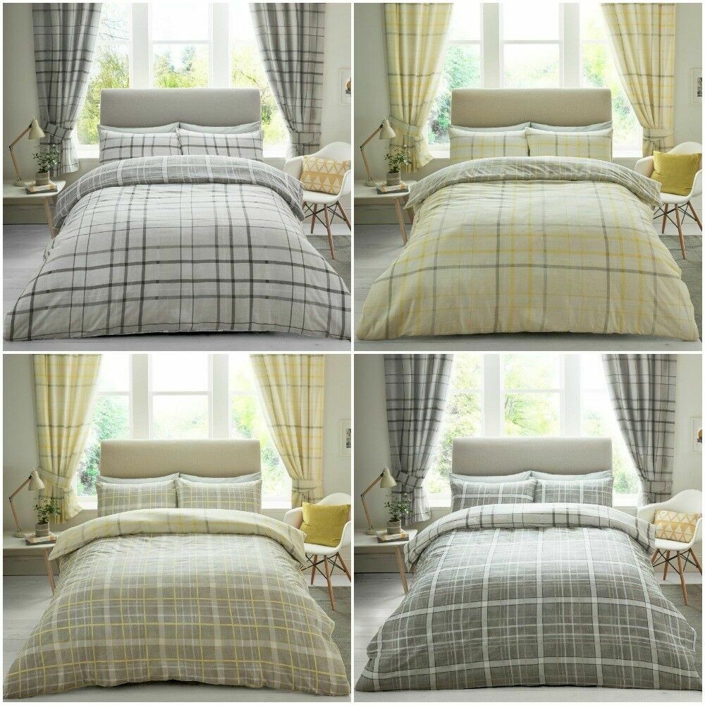 Check Duvet Colours Hartley Covers Pattern Modern Reversible