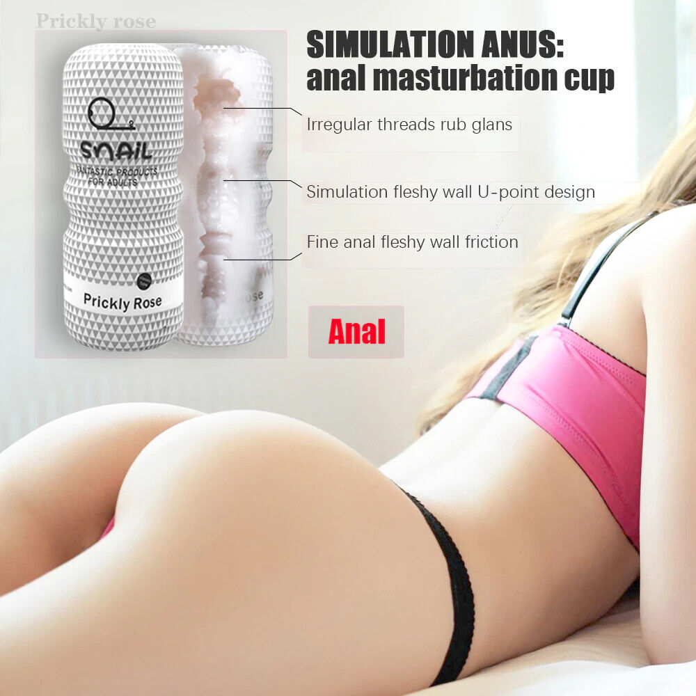 Snail Masturbation Cup Male Masturbator Flesh Sleeve - Oral Vaginal Anal - Picture 4 of 11