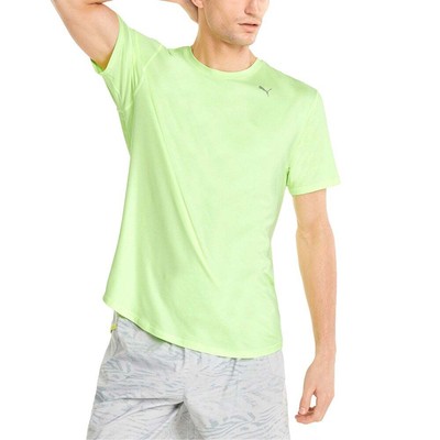 

Puma Run Cloudspun Crew Neck Short Sleeve Athletic TShirt Mens Green Athletic Ca, Зеленый, Puma Run Cloudspun Crew Neck Short Sleeve Athletic TShirt