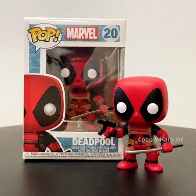 Funko Pop! Marvel Deadpool Bobble-Head Vinyl Figure with Protector Case NEW