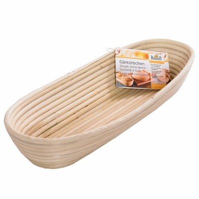 Birkmann Gärkörbchen Länglich Groß Körbchen Gärkorb Brotkorb Peddigrohr 40.5 cm