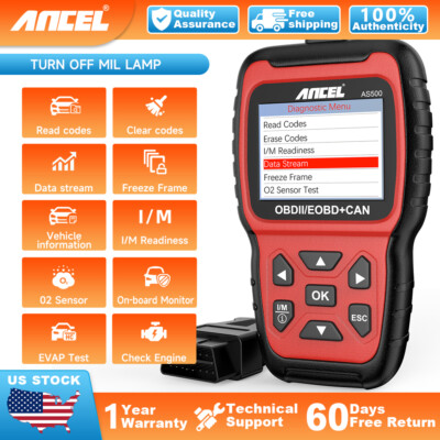 ANCEL AS500 OBD2 Car Scanner Code Reader Diagnostic Tool Check Engine Light
