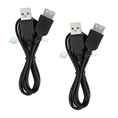 2X Lot USB 2.0 Mini A Male to Female Extension Cable Cord A-A M-F 3FT 3' NEW HOT