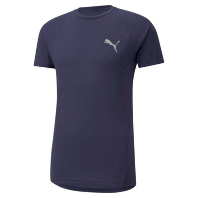 

Мужские синие повседневные топы Puma Evostripe Crew Neck с коротким рукавом 589417-06, Синий, Puma Evostripe Crew Neck Short Sleeve TShirt