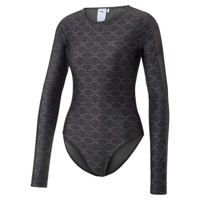 

Женское боди с круглым вырезом и длинными рукавами Puma Luxe Sport T7, черное 53697351, Черный