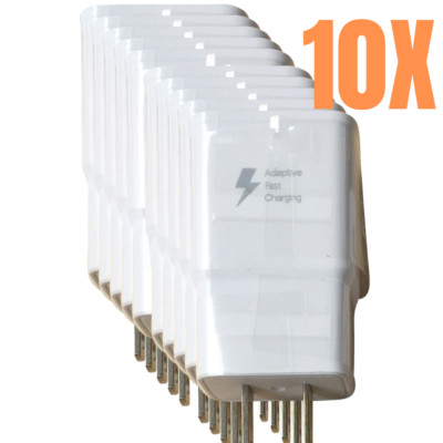 Wholesale Bulk Adaptive Fast USB Wall Charger US Block Power Adapter For Samsung