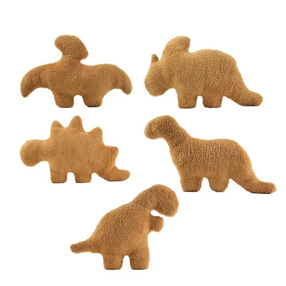 18" Large Size Dino Chicken Nuggets Pillow Plush Dinosaur Shape Stuffed Animal