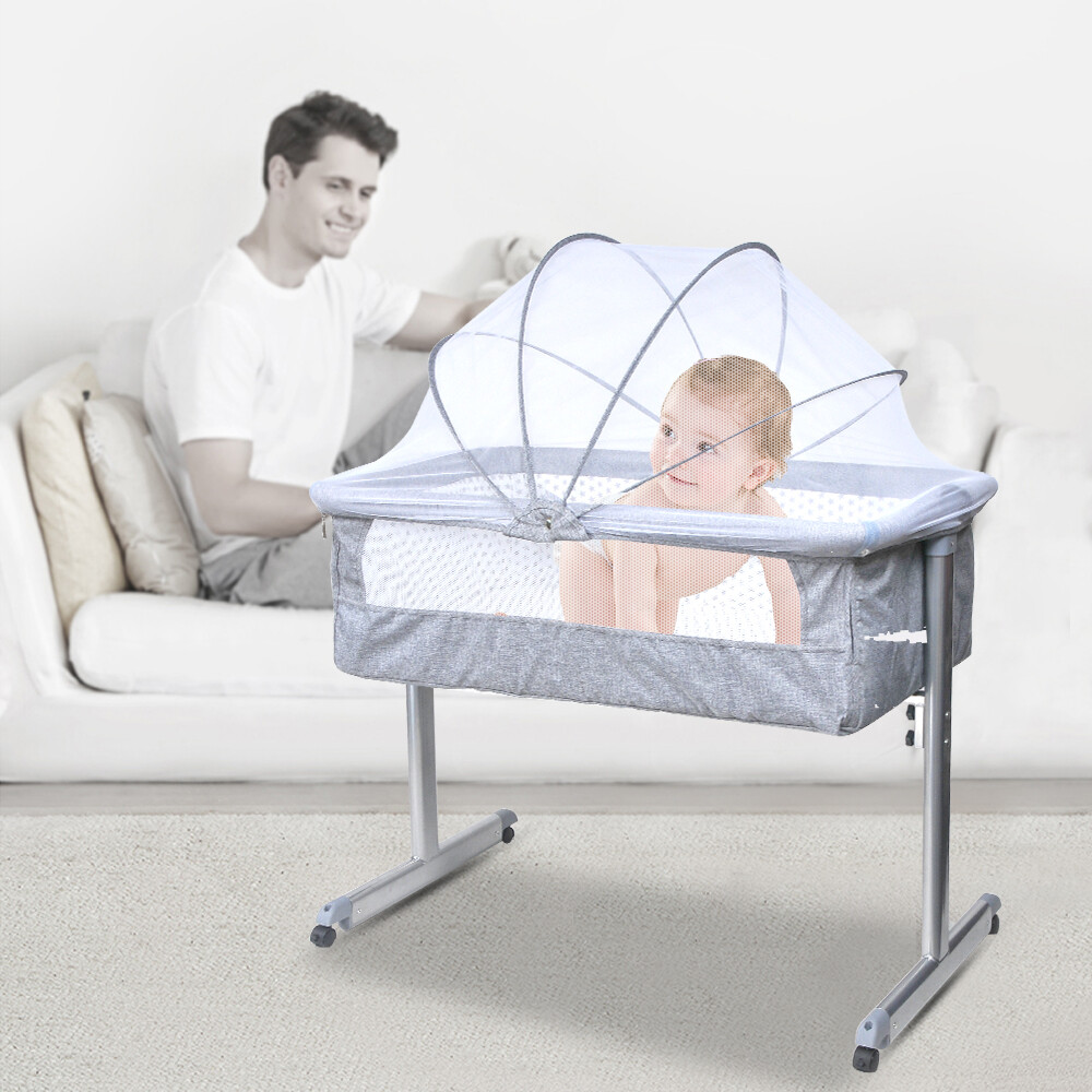 portable baby bassinet newborn cradle white moses basket infant nursery