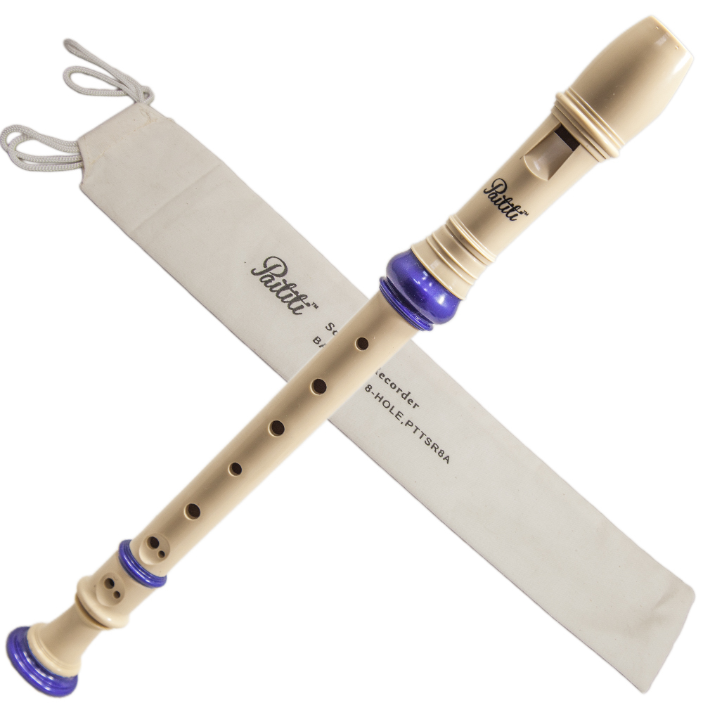 Brand New 8 Holes Soprano Recorder ABS Plastic Baroque Style Blue eBay