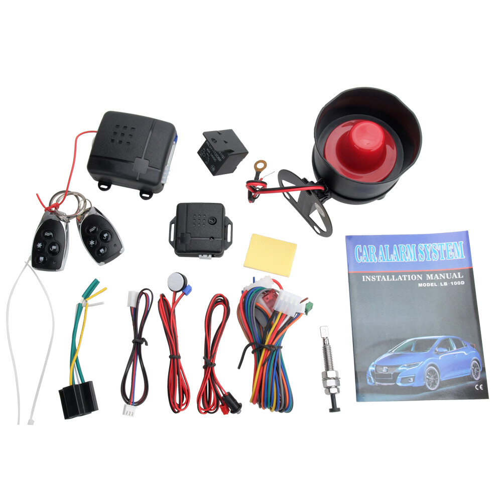 Keyless Entry Car Alarm Security System, 2 Key Fob Remote Co