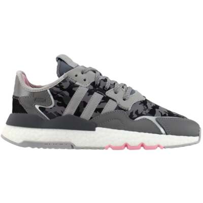 

Adidas Nite Jogger Camo Женские серые кроссовки на шнуровке Повседневная обувь EH1291, Grey, adidas Nite Jogger Camo Lace Up