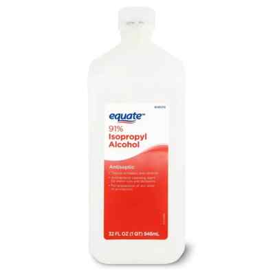 Isopropyl Alcohol Antiseptic Equate 91%, 32 Fl Oz