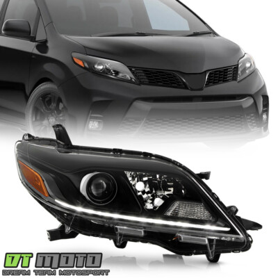 For 2020 Toyota Sienna SE Halogen w/ LED DRL Projector Headlight Passenger Side