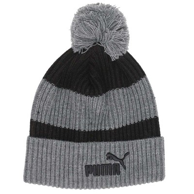 

Puma Kieran Striped Pom Pom Beanie Размер унисекс  Athletic Casual 85896701, Черный, Puma Kieran Striped PomPom Beanie