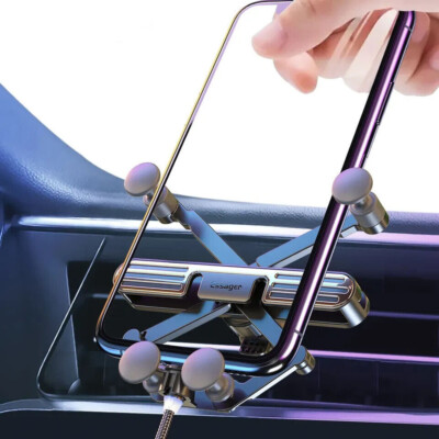 1x Gravity Mobile Phone Car Holder Air Vent Mount For iPhone Samsung Universal