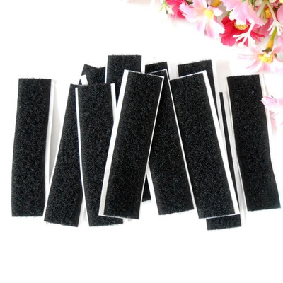  20 Pcs Tape Fastener Waterproof Sticky Glue Strong Back Pads Black