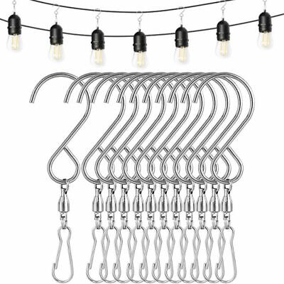 10 Pack Swivel Hooks Clips for Hanging Wind Spinners Wind Chimes Crystal  Twister
