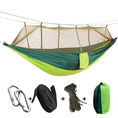 660lbs Double Person Camping Hammock Tent with Mosquito Net Hanging Bed Portable