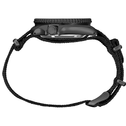 Pre-owned Seiko Srpj37 Watch For Men - 5 Sports - Automatic With Manual Winding Movement, In Black-srpj37