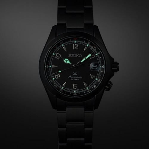 Pre-owned Seiko Prospex Spb337j1 Alpinist Limited Edition Night Black Series Watch