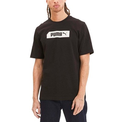 

Puma NuTility Logo Футболка с круглым вырезом и короткими рукавами Мужские повседневные топы размера  58386, Черный, Puma NuTility Logo Crew Neck Short Sleeve T-Shirt