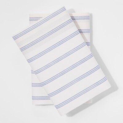 Threshold Performance 400TC Pillowcases, 2 Designs, King (NIP)