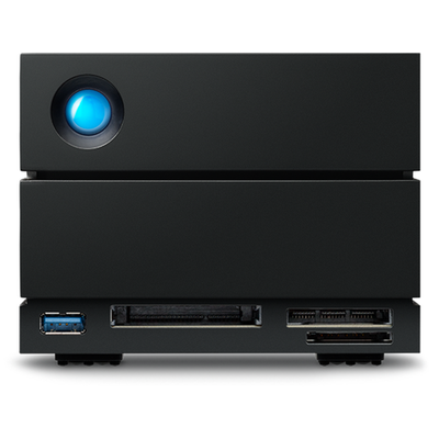 LaCie 2big Dock V2 60TB External HDD 550MB/s USB‑C Thunderbolt 4 DP Card Reader