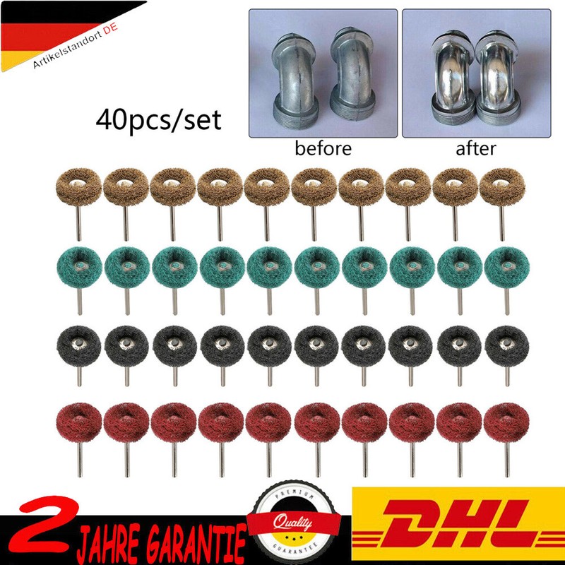 40Stk Universal Polierscheibe Schleifscheibe für Dremel Räder Zubehör 1" 25mm 