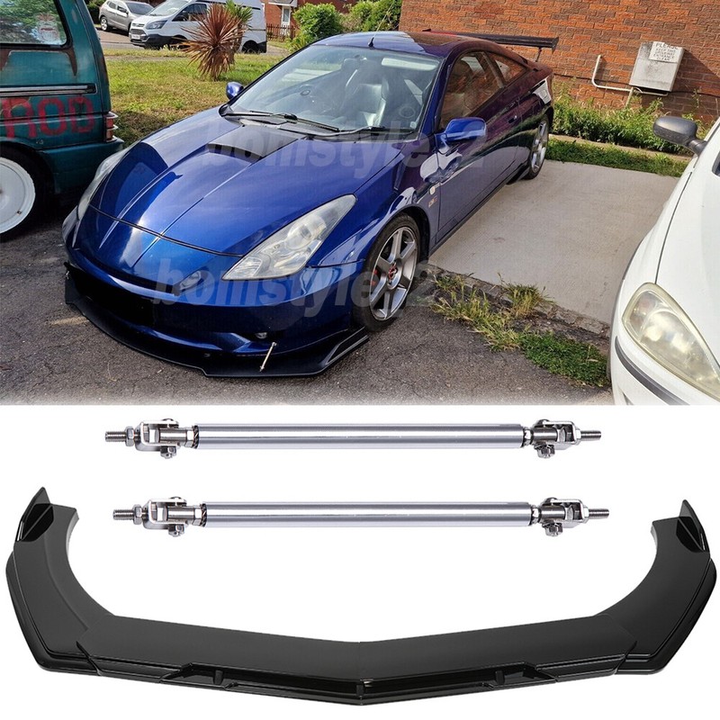 Lip Splitter Spoiler Body Kit + Strut Rods For Toyota Celica Gt,gts