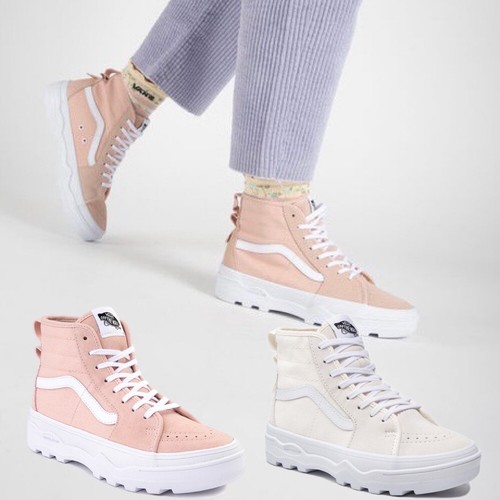 

Vans Sk8 - Hi Sentry Женские сиденья Розовый VN0A5KY5W0D, Белый VN0A5KY5FS8, White，pink, VANS Sentry