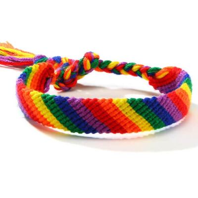 Regenbogen Armband  Freundschaftsarmband  Pride Gay LGBTQ CSD LGBT Rainbow Liebe