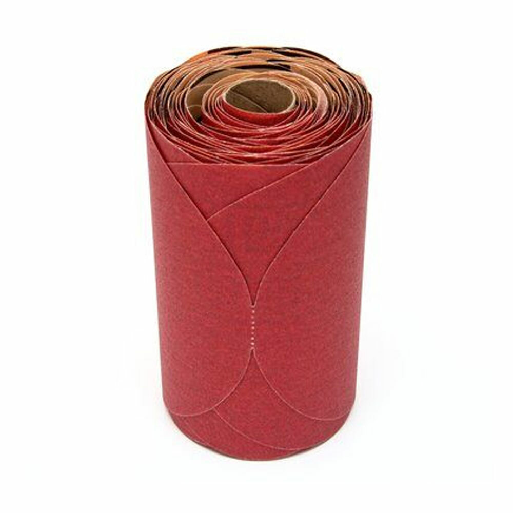 3M 01113 Red Abrasive Stikit Disc 6 in P150 Grade Sandpaper 100 Discs