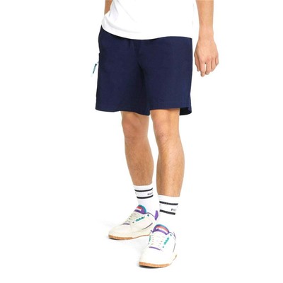

Puma BG X Rip Stop Cargo Shorts Мужские синие повседневные спортивные штаны 53406284, Синий, Puma B.G X Rip Stop Cargo Shorts