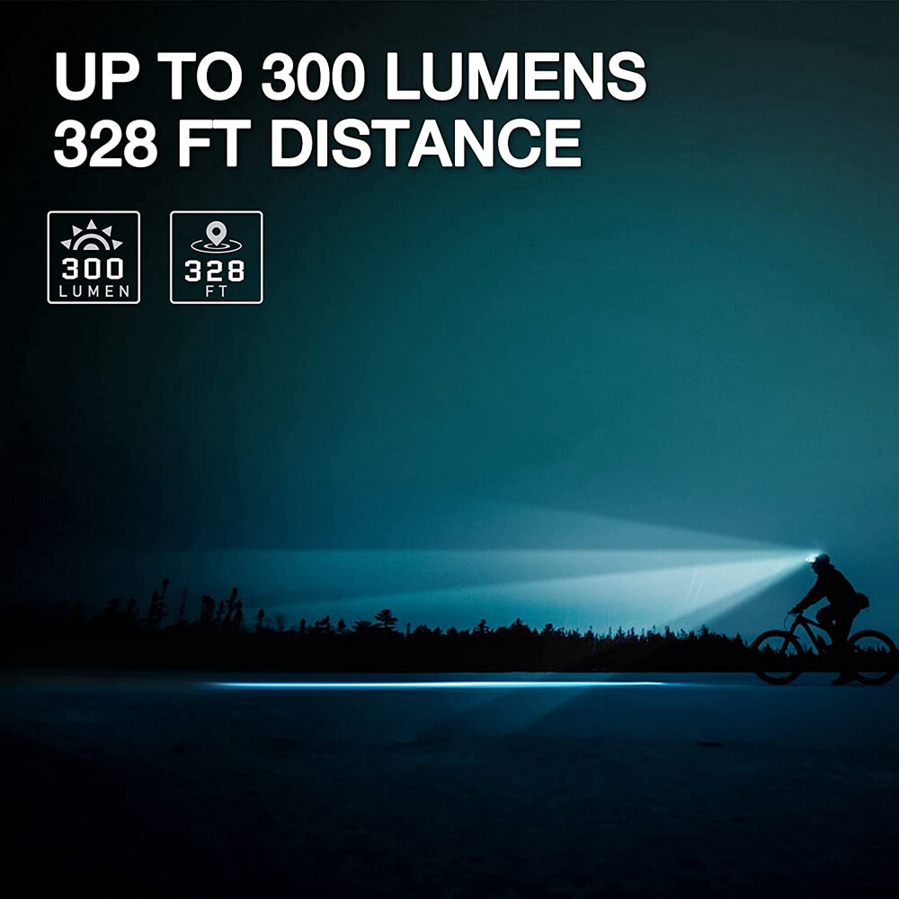 Swiss+Tech Headlamp Flashlight 300 Lumens LED Head Lamp Red Storbe Light 3 Modes