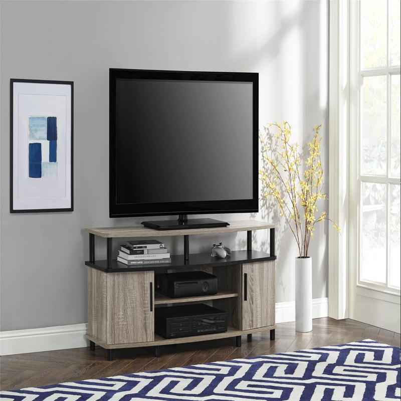 For Tvs Up To 50" Distressed Gray Oak