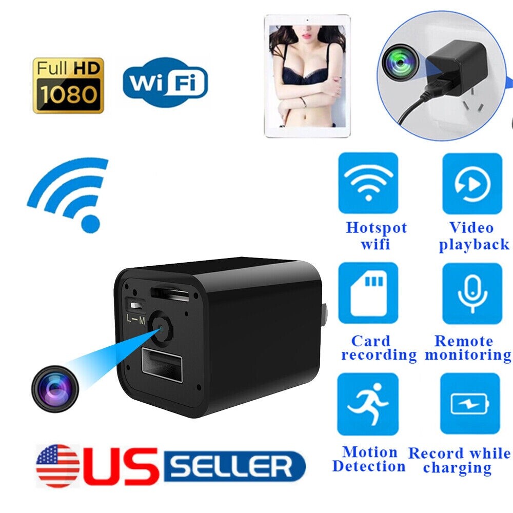 Wi-Fi enabled Full HD 1080p mini camera features.