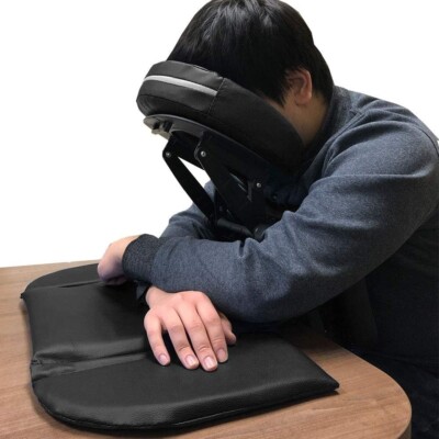 Renewed - Portable Tabletop Massage Kit Complete Face Down Massage Package Black
